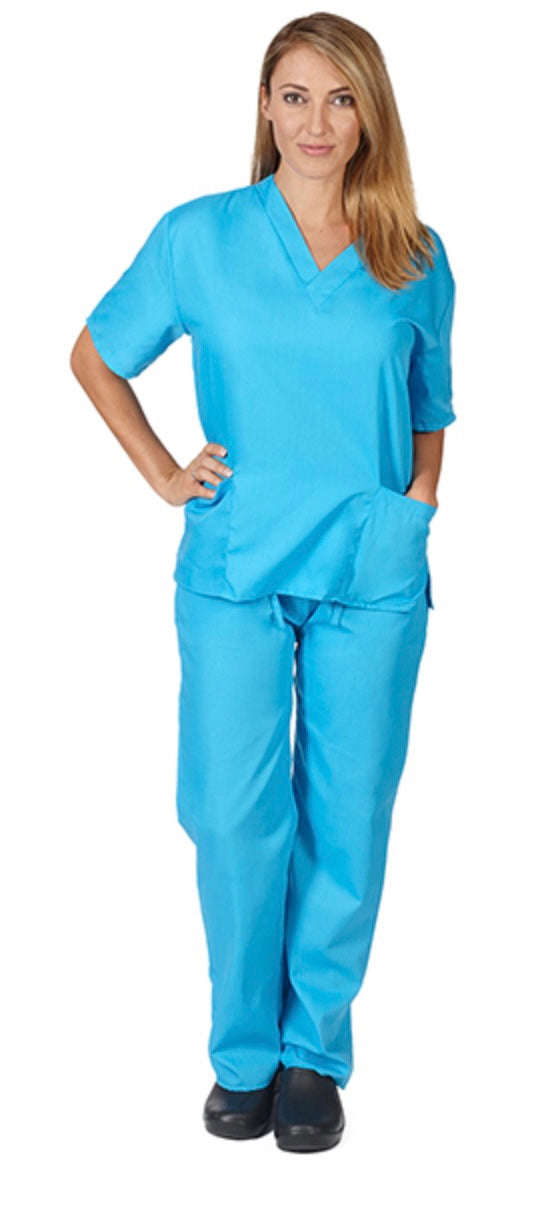 Water Blue Basic Scrub Set