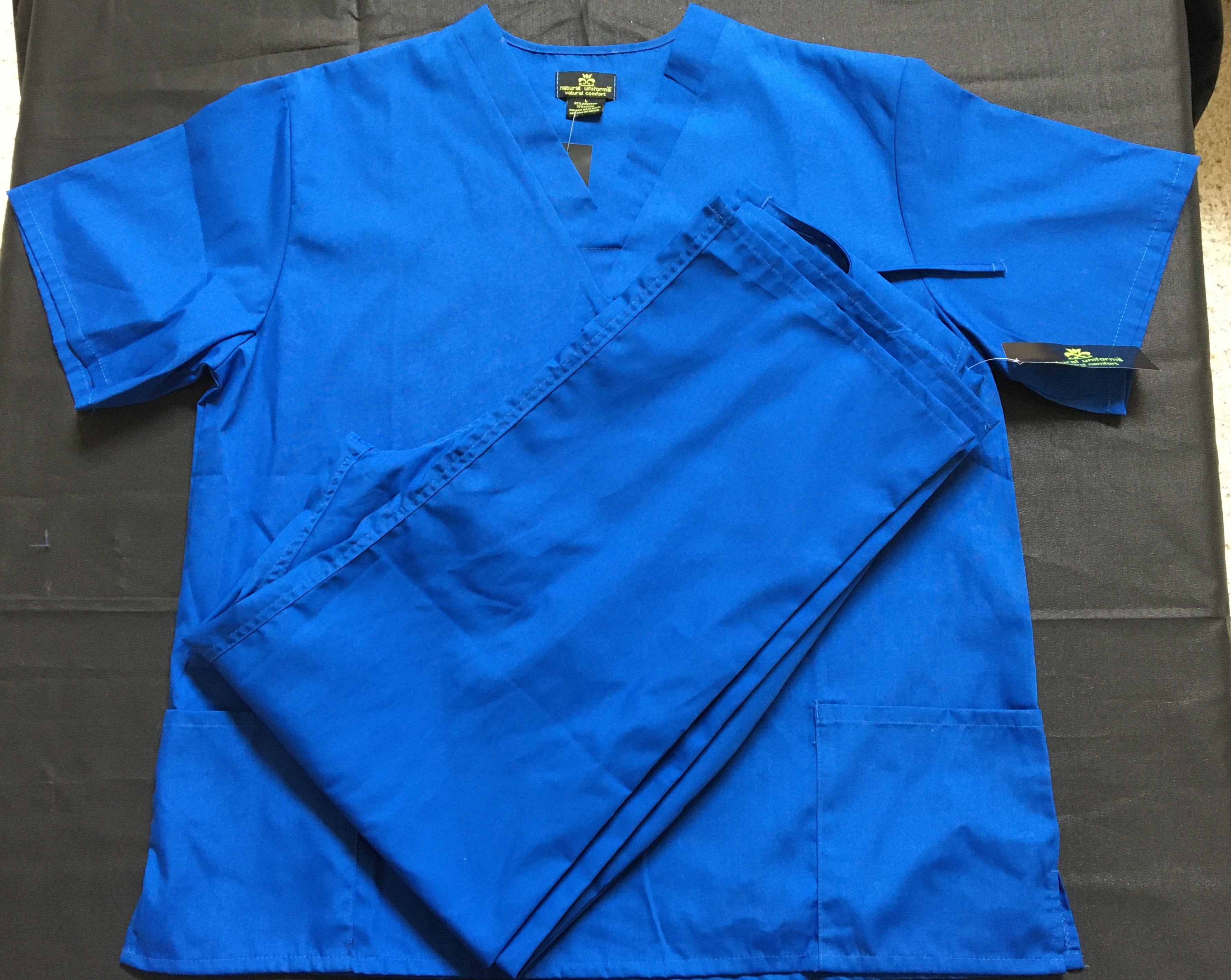 True Royal Blue Scrub Basic Set
