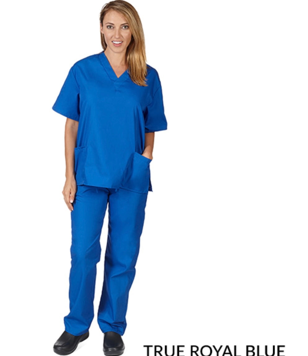 True Royal Blue Scrub Basic Set